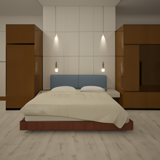 AI-generated image for: generate a realistic image of a bedroom, no people