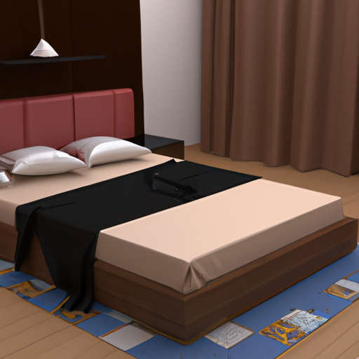 AI-generated image for: generate a realistic image of a bedroom, no people