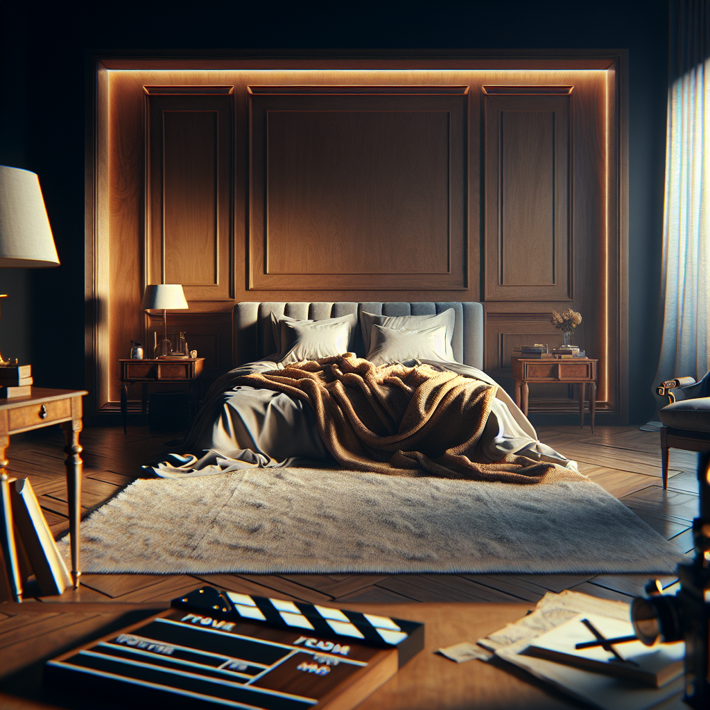 AI-generated image for: a realistic image of a bedroom, cinematic