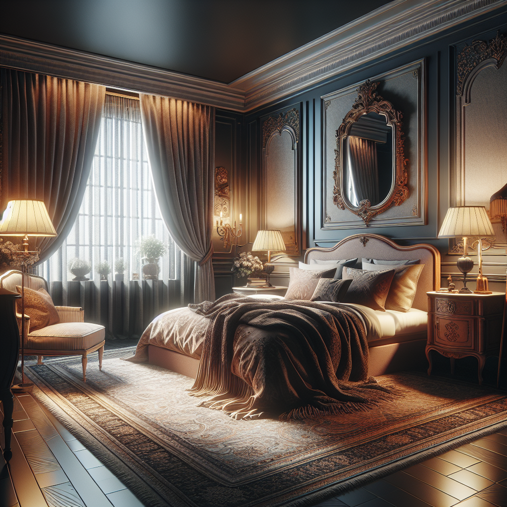 AI-generated image for: a realistic image of a bedroom, cinematic