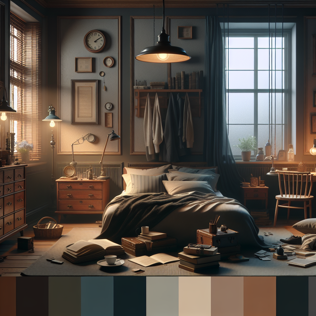 AI-generated image for: a realistic image of a bedroom, cinematic