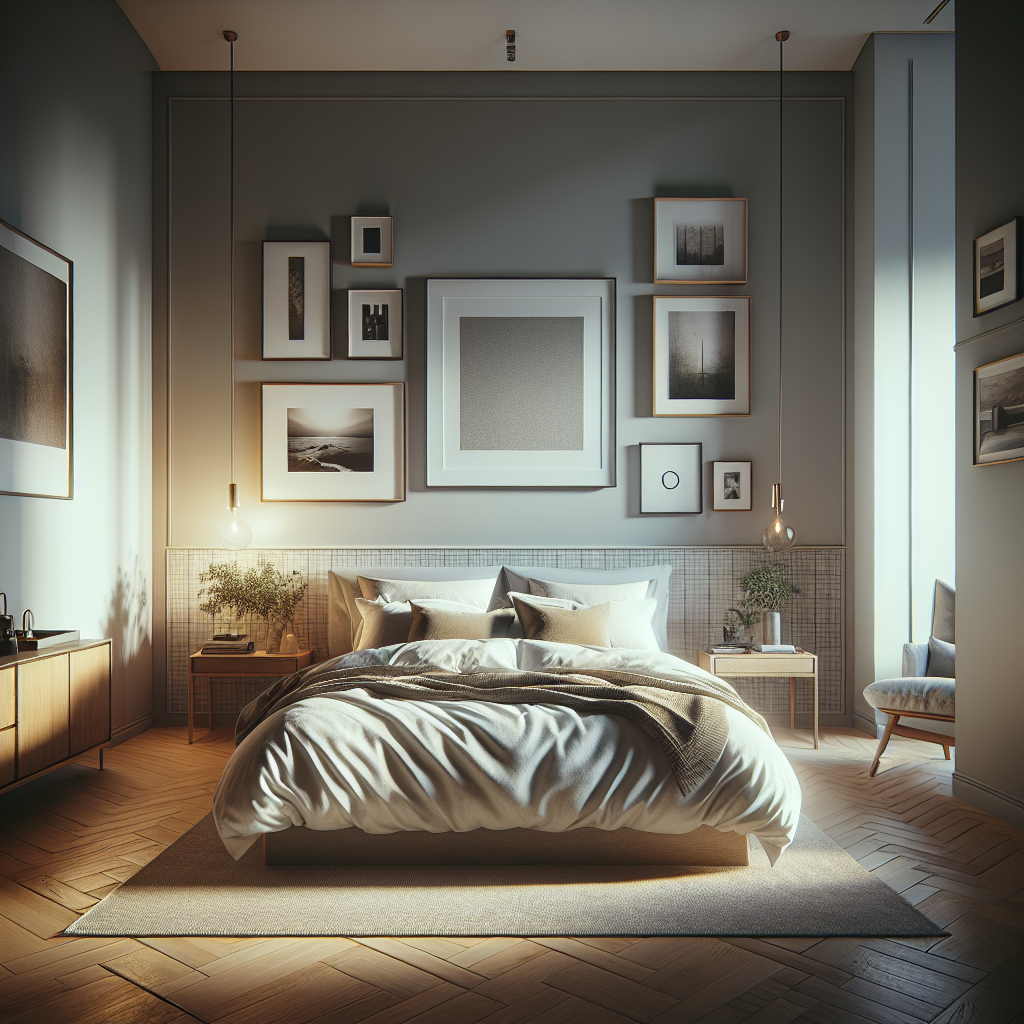 AI-generated image for: a realistic image of a bedroom, cinematic