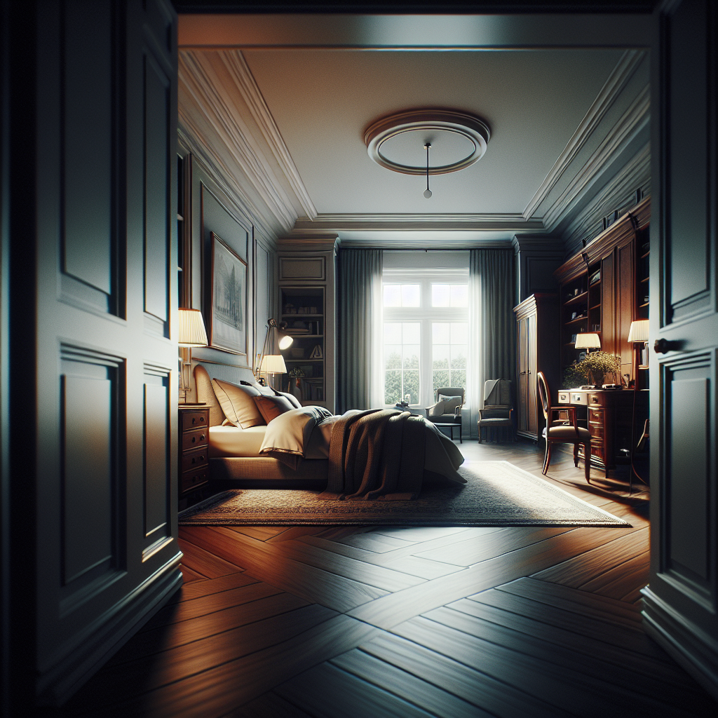 AI-generated image for: a realistic image of a bedroom, cinematic