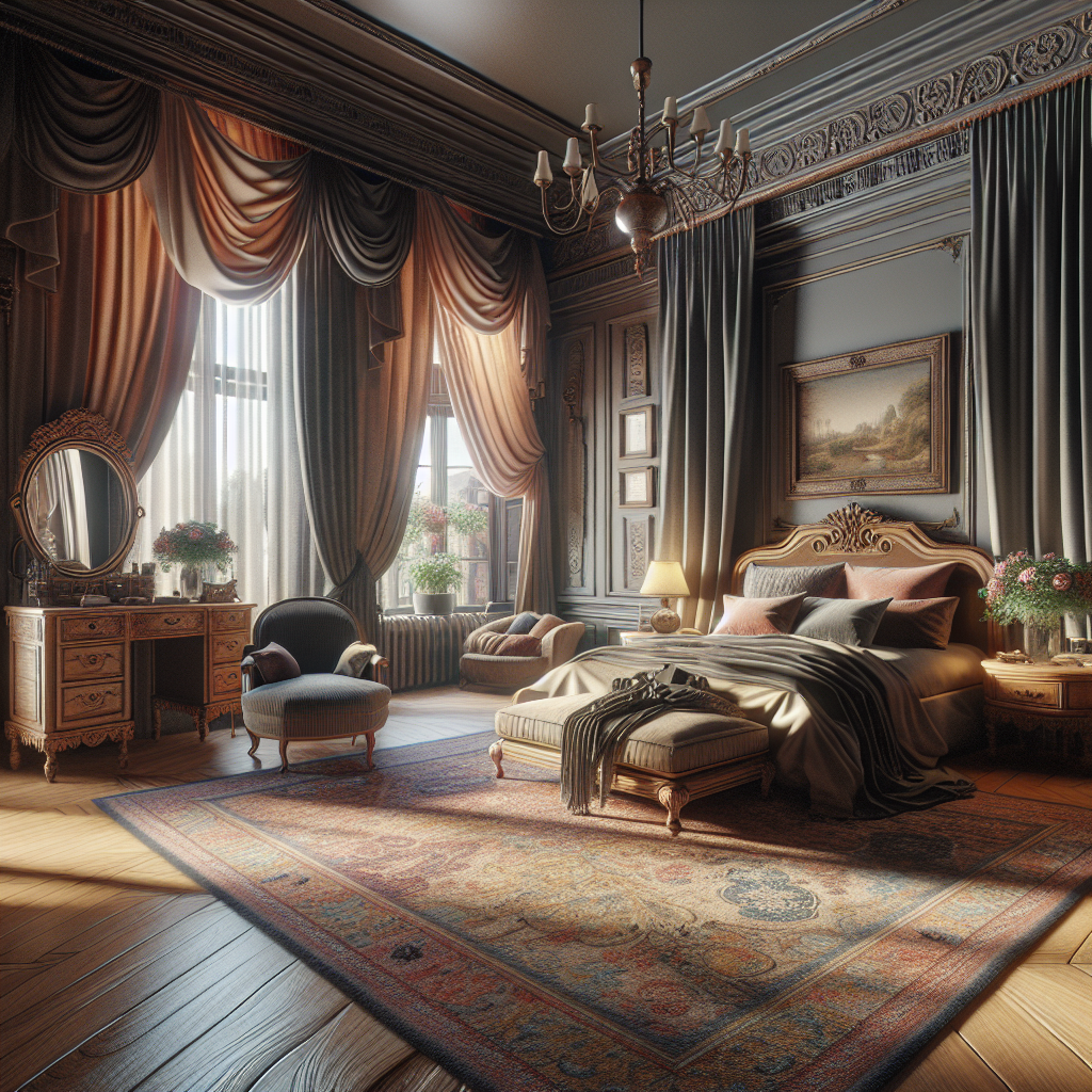 AI-generated image for: a realistic image of a bedroom, cinematic