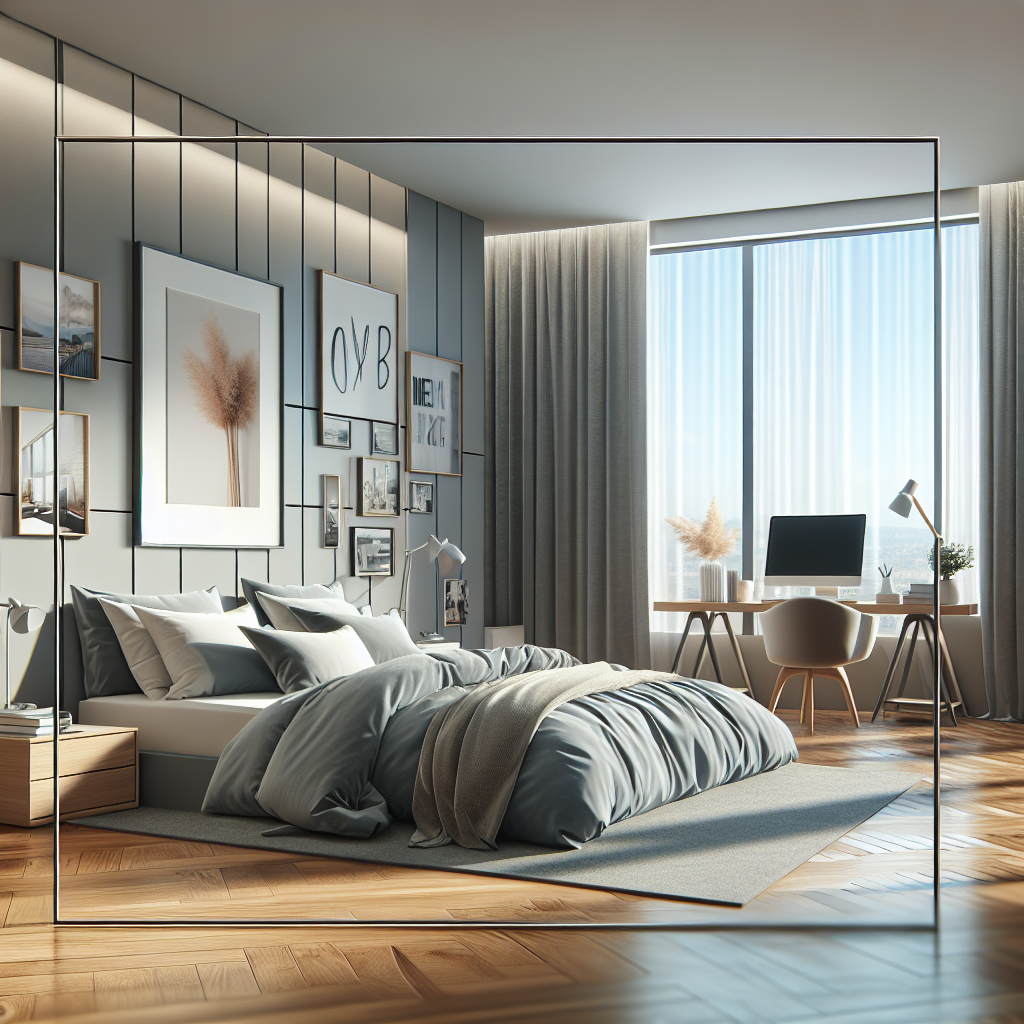 AI-generated image for: a realistic modern bedroom, cinematic