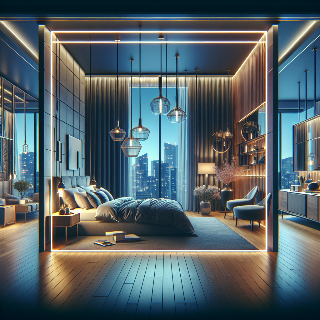 AI-generated image for: a realistic modern bedroom, cinematic